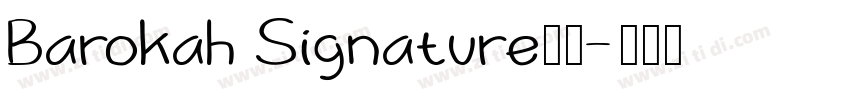 Barokah Signature字体字体转换